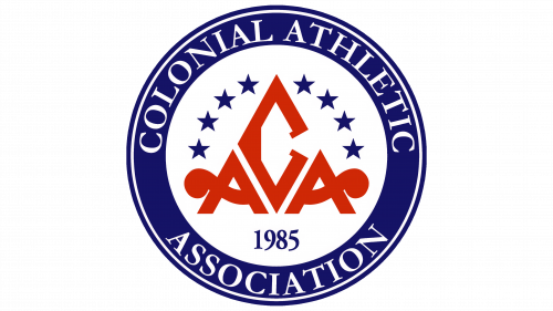 Logo de Colonial Athletic Association en 1985