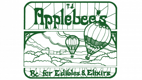Logo de T.J. Applebee's Rx for Edibles & Elixirs en 1980