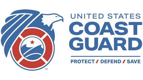 Mot-symbole du logo de United States Coast Guard