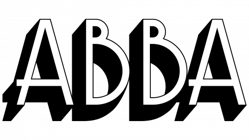Logo de ABBA en 1974
