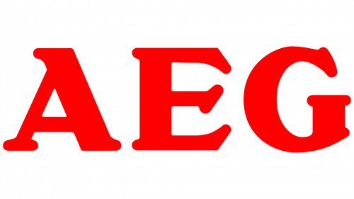 Logo de AEG en 1985