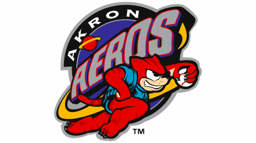 Logo de Akron Aeros en 1997
