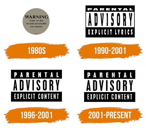 Histoire du logo de Parental Advisory