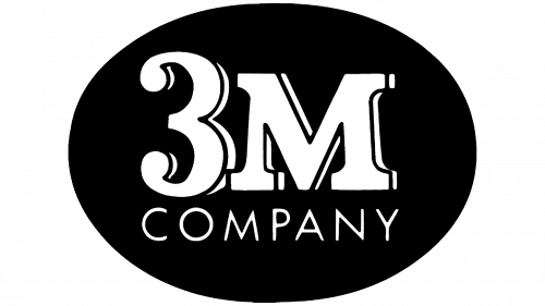 3M Company Logo 1954-1957 Logo de 3M Company 1954-1957