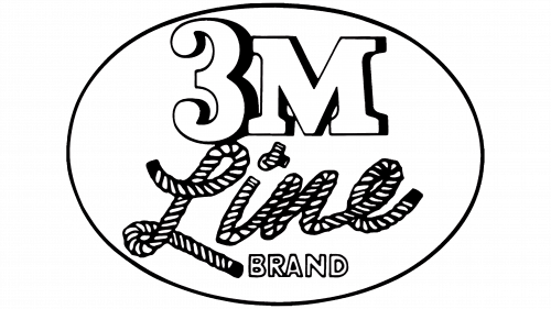 3M Line Brand Logo 1953 Logo de 3M Line Brand en 1953