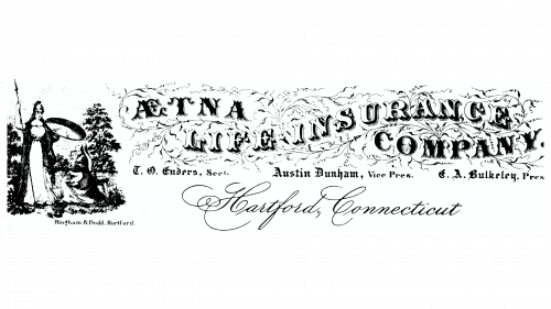 Logo de Aetna en 1853