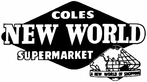 Logo de Coles New World en 1962