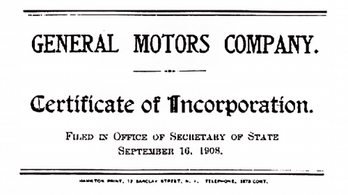 Logo de General Motors 1908-1938