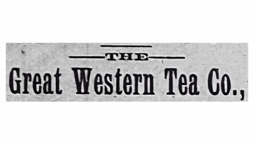 Logo de Great Western Tea Company 1883-1902