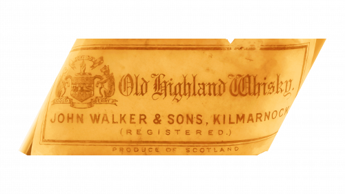 Logo de Johnnie Walker en 1865