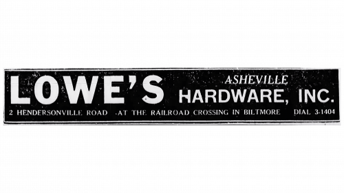 Logo de Lowe's de janvier à juin 1955