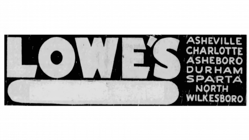 Logo de Lowe's en 1955