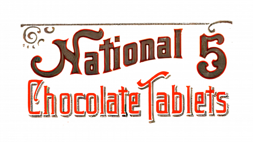 Logo de National Chocolate Tablets en 1890
