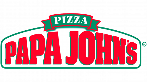 Logo de Papa John's Pizza en 1995