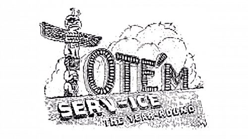 Logo de Tote'm Stores 1927-1946