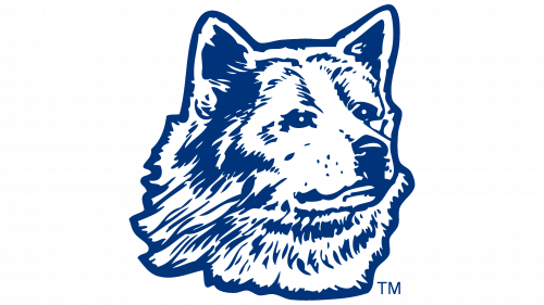 Logo de UConn Huskies en 1970