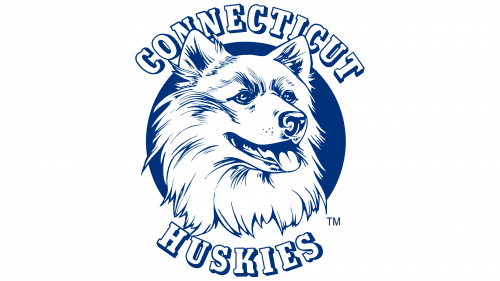 Logo de UConn Huskies en 1981