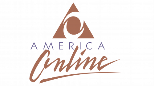 Logo de America Online en 1989