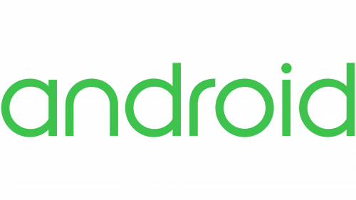 Logo de Android wordmark 2014-2019