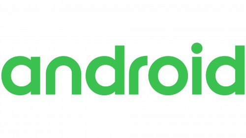 Logo de Android wordmark 2017-2019