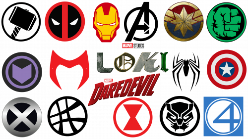 Insignes de super-héros de Marvel Comics