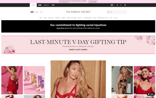 Couleur rose dans la marque