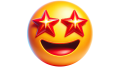 Emoji aux yeux étoilés