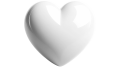 Emoji cœur blanc