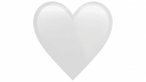 Emoji Cœur blanc