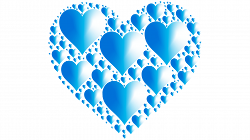 Emoji cœur bleu