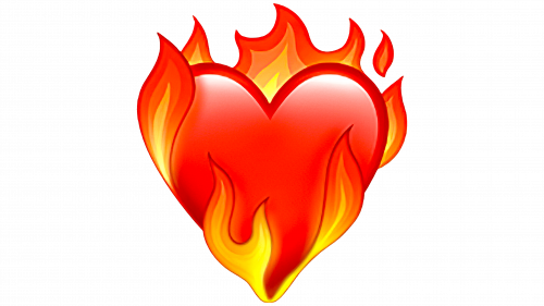 Emoji Cœur enflammé