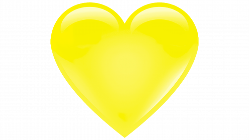 Emoji Cœur jaune