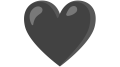 Emoji cœur noir