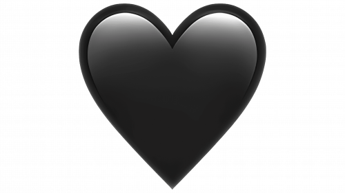 Emoji Cœur noir