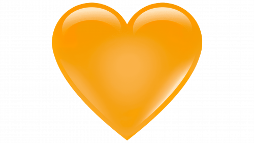 Emoji Cœur orange