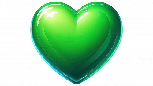 Emoji cœur vert