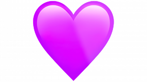 Emoji Cœur violet