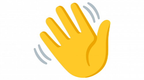 Emoji main qui fait signe