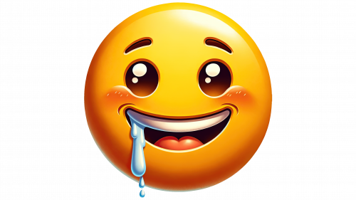 Émoji qui bave