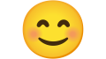Emoji rougissant