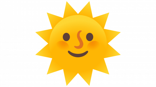 Émoji soleil avec visage