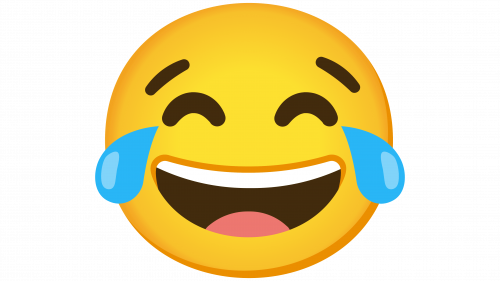 Émoji visage avec des larmes de joie