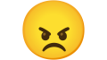 Emoji visage en colère