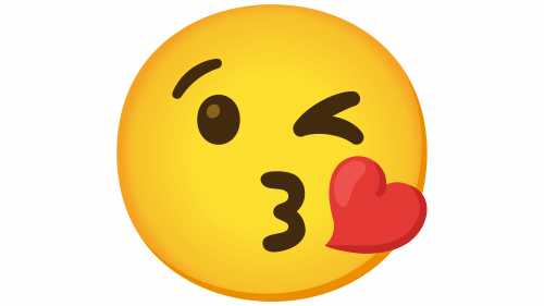 Emoji visage envoyant un baiser