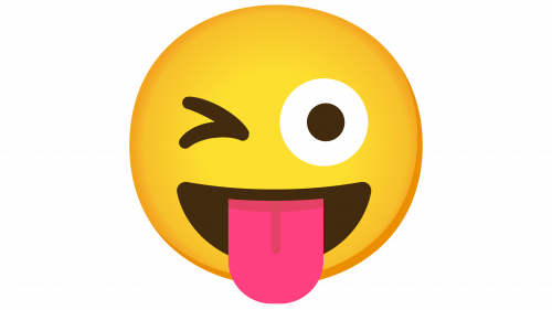 Émoji visage faisant un clin d’œil avec la langue tirée