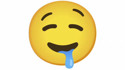 Émoji visage qui bave