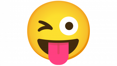 Emoji visage qui fait un clin d’œil avec la langue tirée