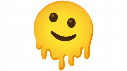Emoji visage qui fond