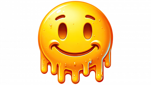 Emoji visage qui fond