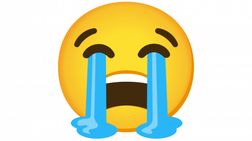 Émoji visage qui pleure à chaudes larmes
